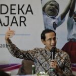 Menteri Pendidikan, Kebudayaan, Riset, dan Teknologi, Nadiem Makarim, berbicara mengenai semangat dan konsep Kurikulum Merdeka.