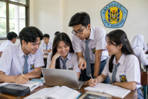 Siswa SMAN 13 Bandung mengikuti kegiatan edukatif siswa untuk pengembangan karakter dan potensi diri