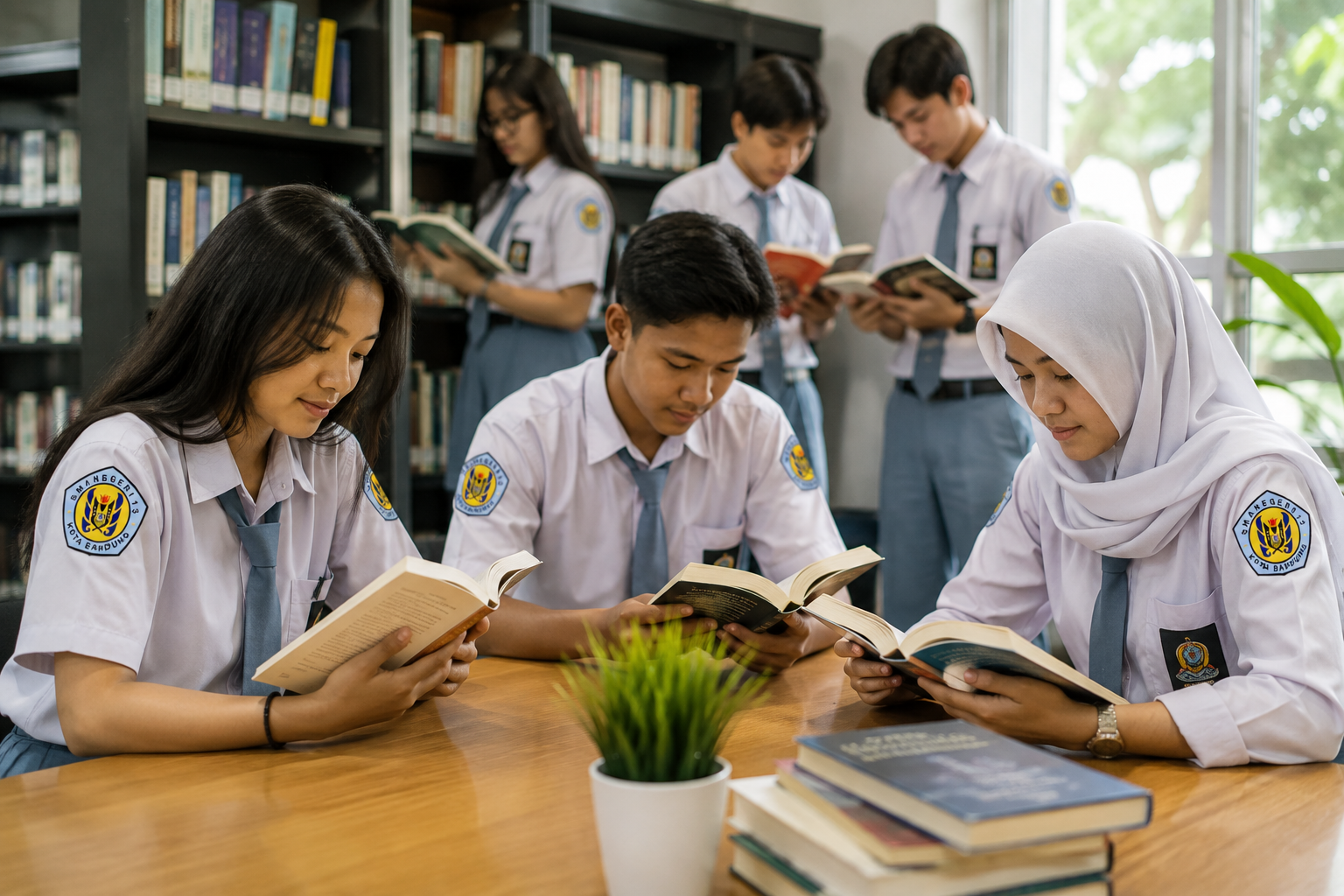 Kegiatan literasi SMAN 13 Bandung untuk meningkatkan minat baca dan budaya belajar siswa di lingkungan sekolah