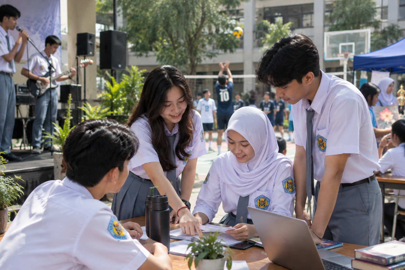 siswa SMAN 13 Bandung aktif mengikuti kegiatan sekolah untuk mengembangkan potensi diri