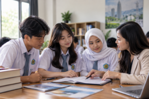 Siswa SMAN 13 Bandung menyiapkan masa depan siswa sejak bangku SMA melalui kegiatan belajar dan pengembangan diri