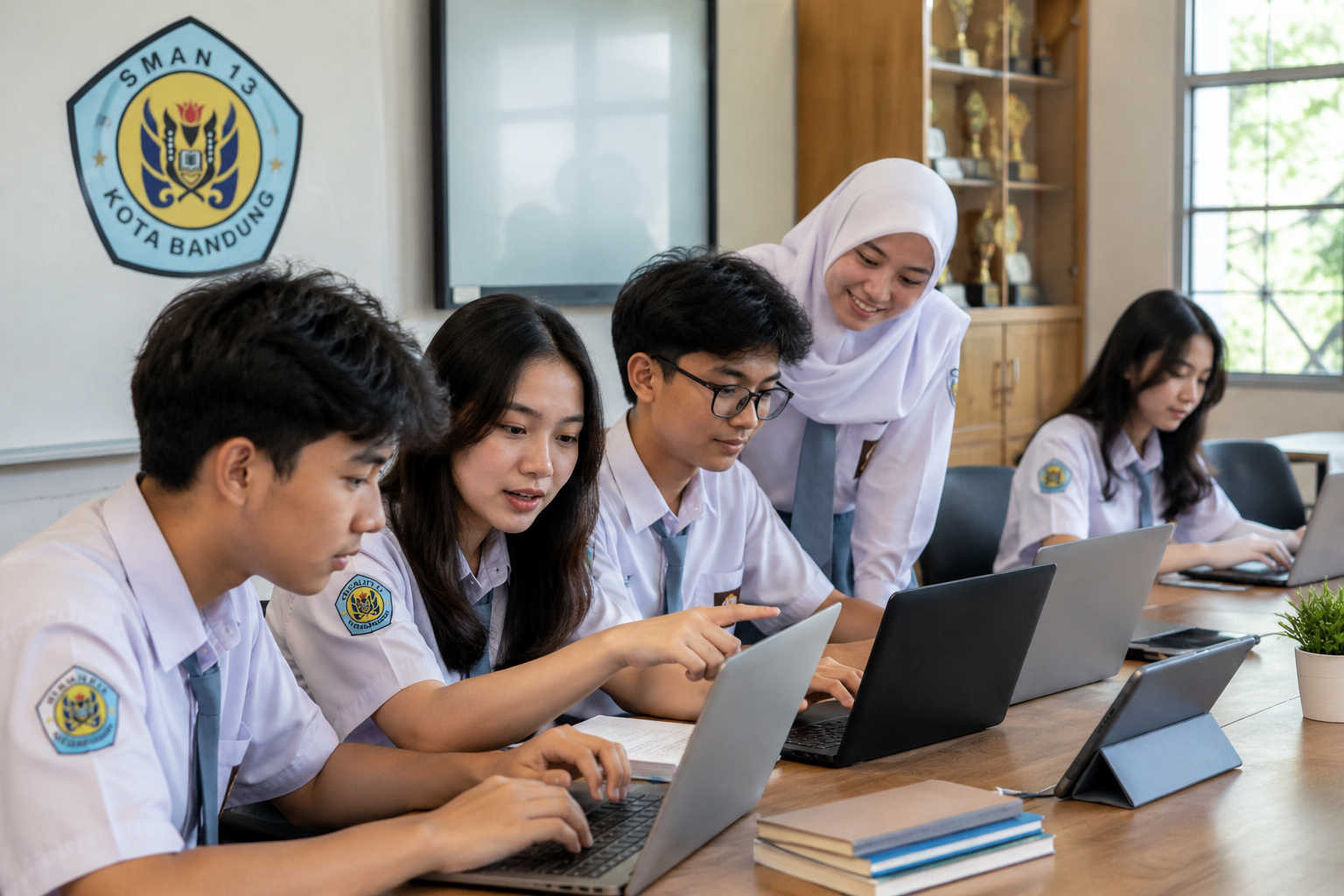 Siswa SMAN 13 Bandung mengembangkan keterampilan digital siswa melalui pembelajaran teknologi di sekolah