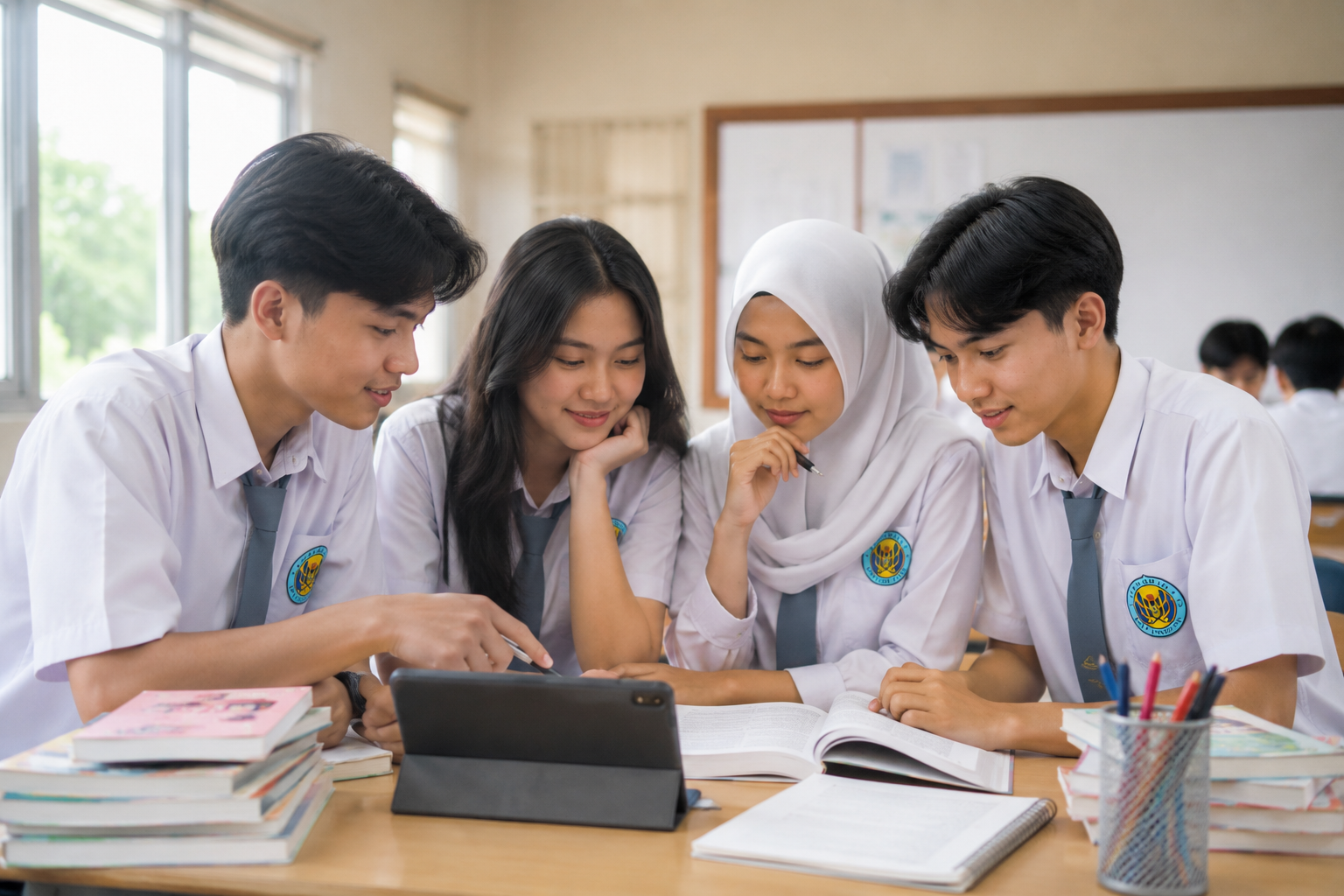 Siswa SMA mencari informasi jurusan kuliah anak IPA dan IPS untuk menentukan pilihan studi sesuai minat dan kemampuan